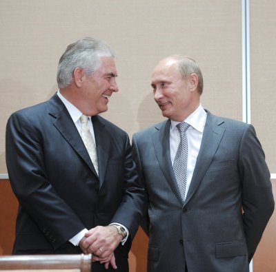 Vladimir Putin ja Rex Tillerson