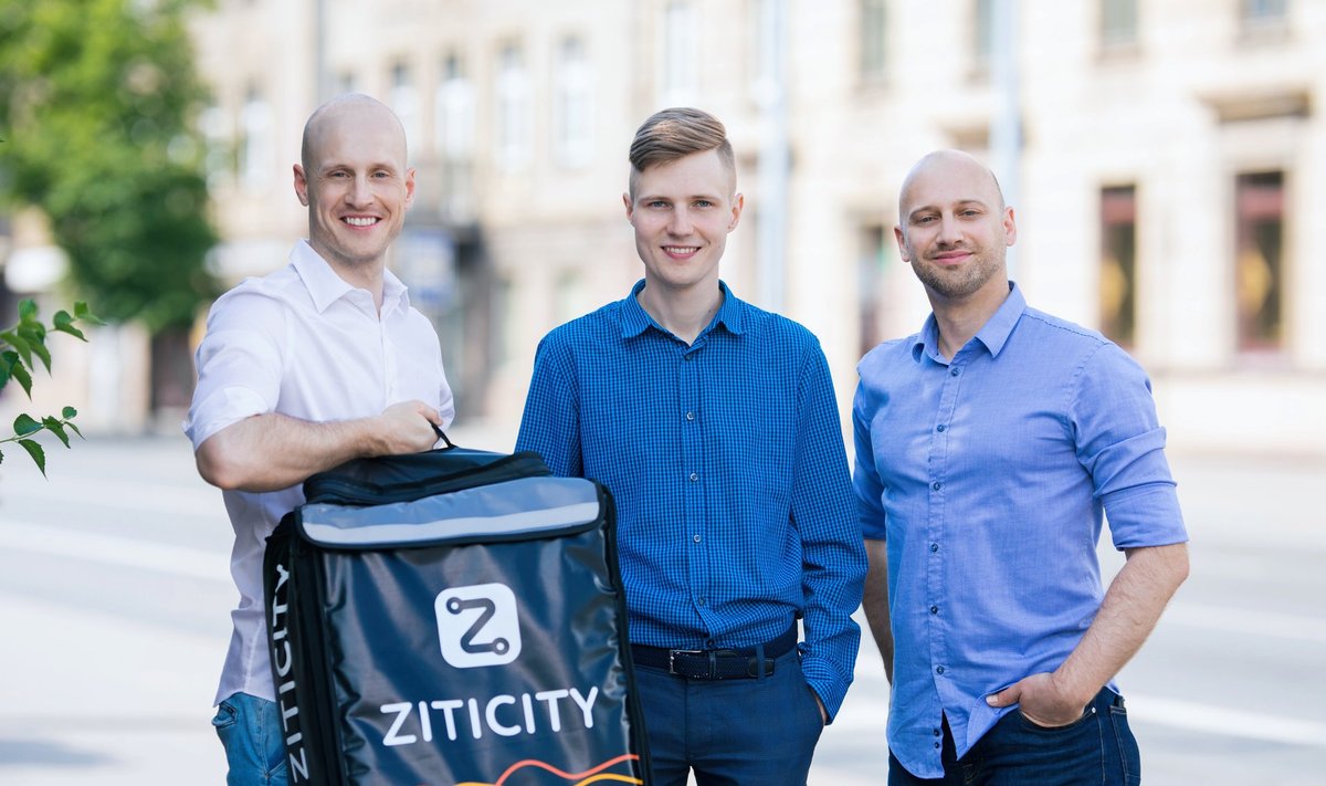 Ziticity asutajad Laimonas Noreika (vasakult), Karolis Januškas ja Vytautas Noreika lubavad, et firma investeerib kahe aasta jooksul Eestisse viis miljonit eurot.
