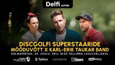 Tallinna Lauluväljakul toimub Karl-Erik Taukari muusika saatel uudse formaadiga discgolfi superstaaride võistlus