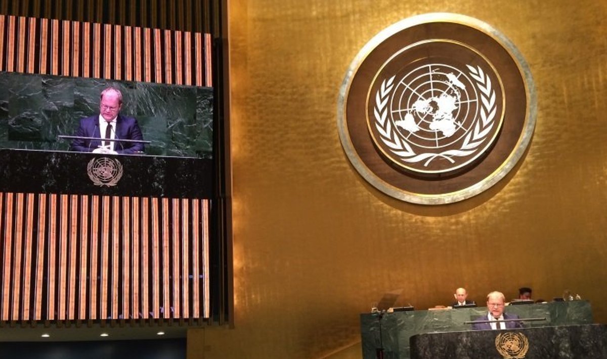 Urmas Paet at the UN General Assembly