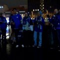 Eesti jalgpallifännid Vabaduse väljakul