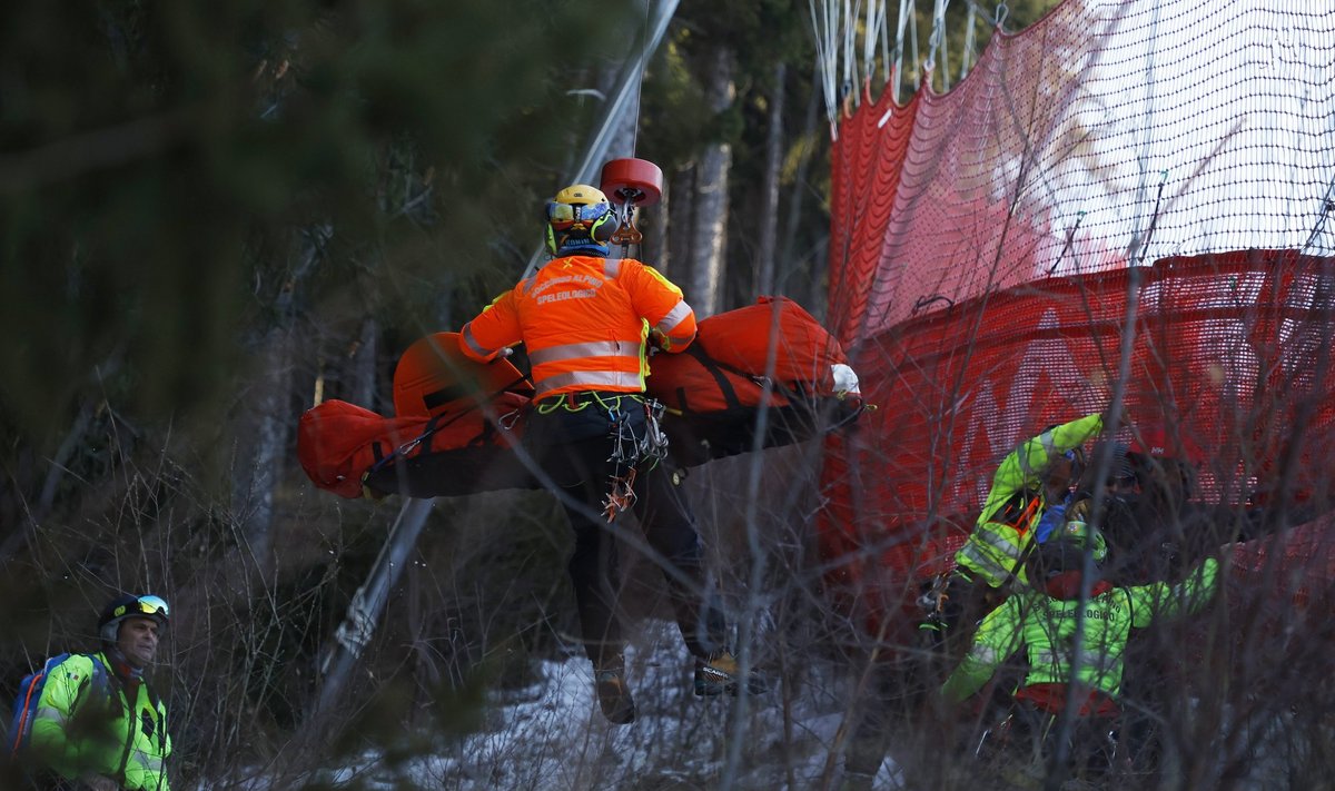 Cyprien Sarrazin toimetati helikopteriga haiglasse.