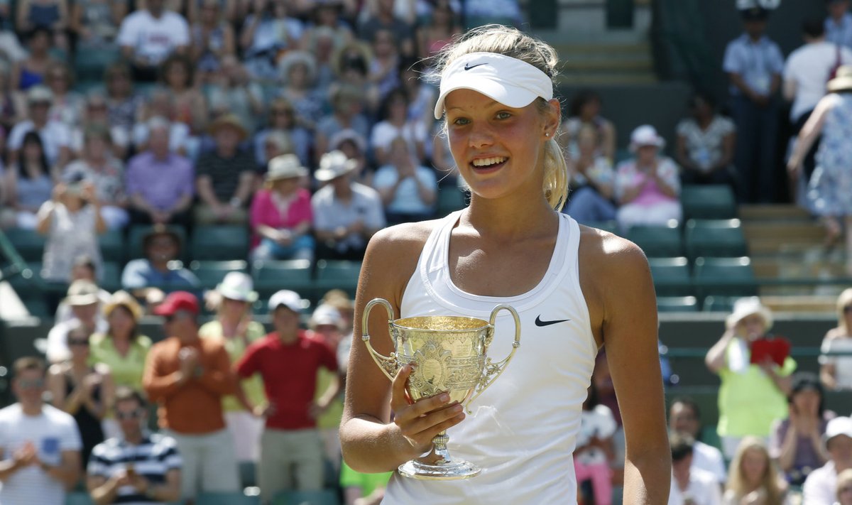 Sofija Žuk 2015. aastal Wimbledoni karikaga.