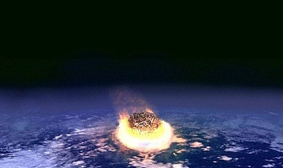 Asteroidi kokkupõrge Maaga. Foto: NASA