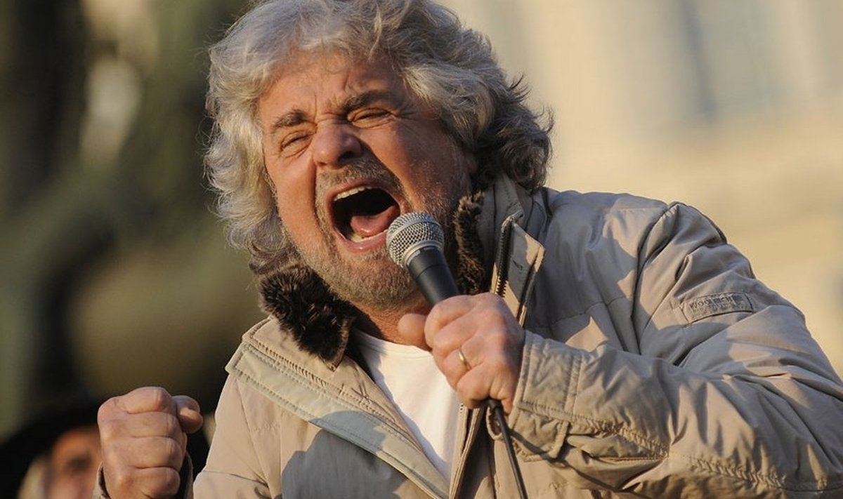 Poliitikaladviku vastane protestiliikumine eesotsas koomik Beppe Grilloga võib võita viiendiku valijate toetuse.