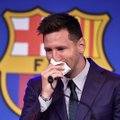 Messi valas pressikonverentsil Barcelonast lahkumise pärast pisaraid