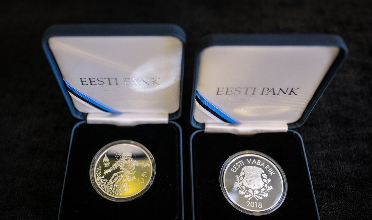 Eesti Panga muuseumis tutvustati 12.02.2017 PyeongChangi taliolümpia meenemünti ja marki.