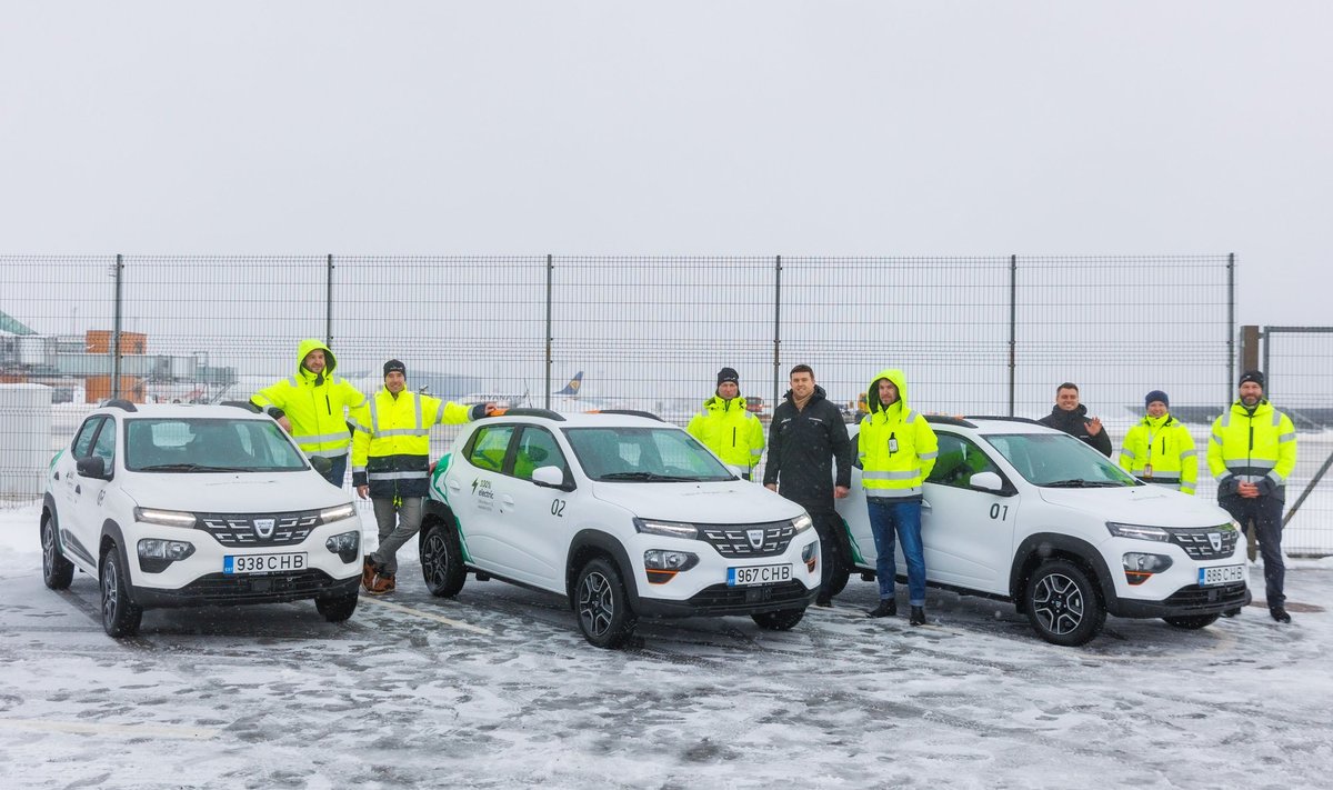 Tallinna lennujaama elektriautod