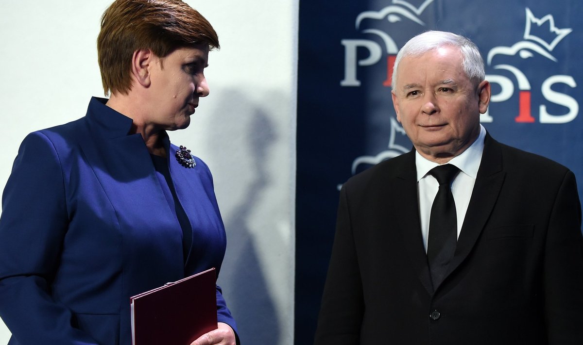 Szydło ja Kaczyński valitsuskabineti väljakuulutamisel. Kas üks vahetab teise välja?