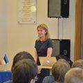ФОТО: Иева Ильвес начала вести урок в Пылтсамаа на эстонском языке