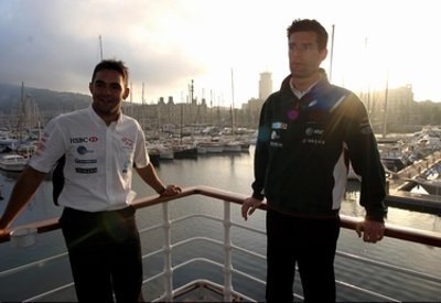 Antonio Pizzonia ja Mark Webber Hispaania GP-l