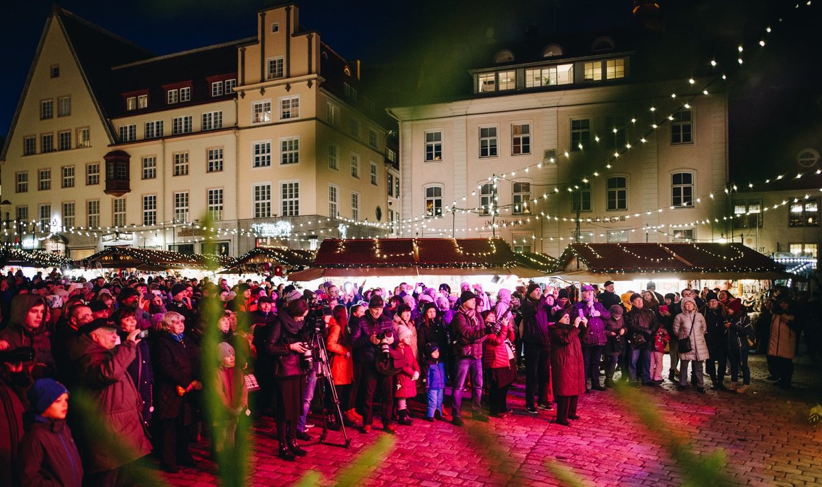 Tallinna jõuluturu avamine.