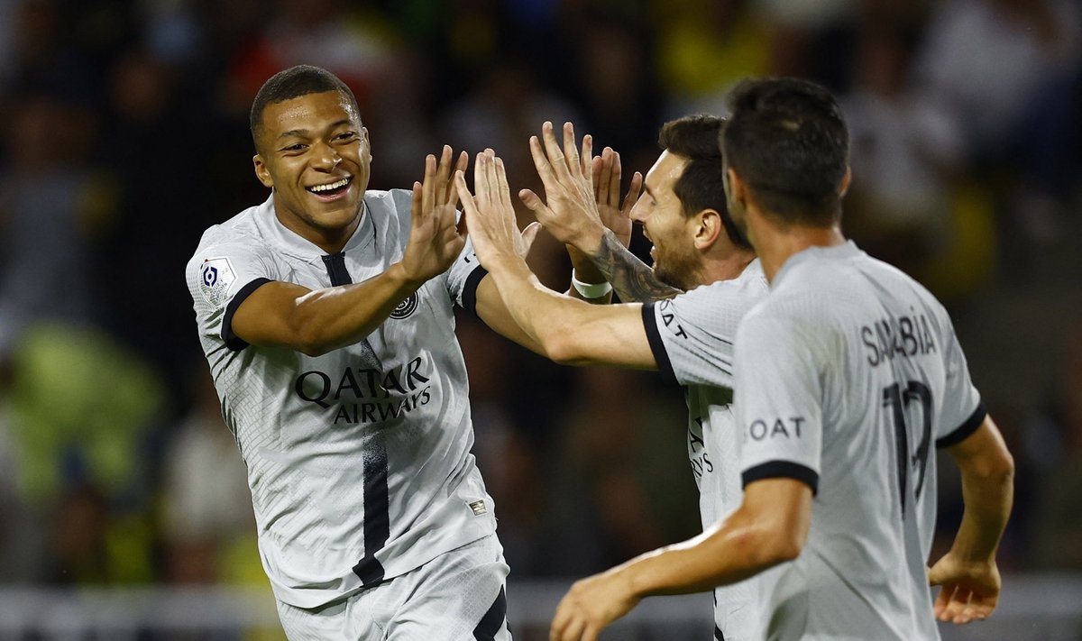 Kylian Mbappe ja Lionel Messi
