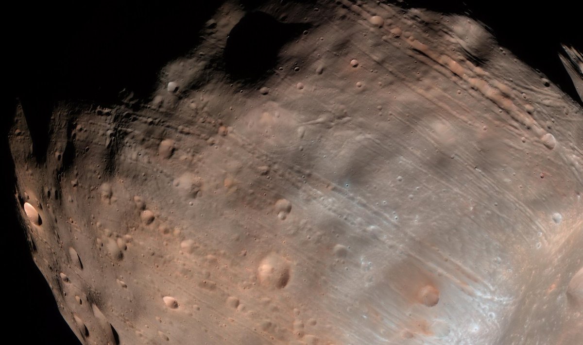Phobos (Wikimedia Commons, vabakasutuseks, NASA / JPL-Caltech / Arizona ülikool)