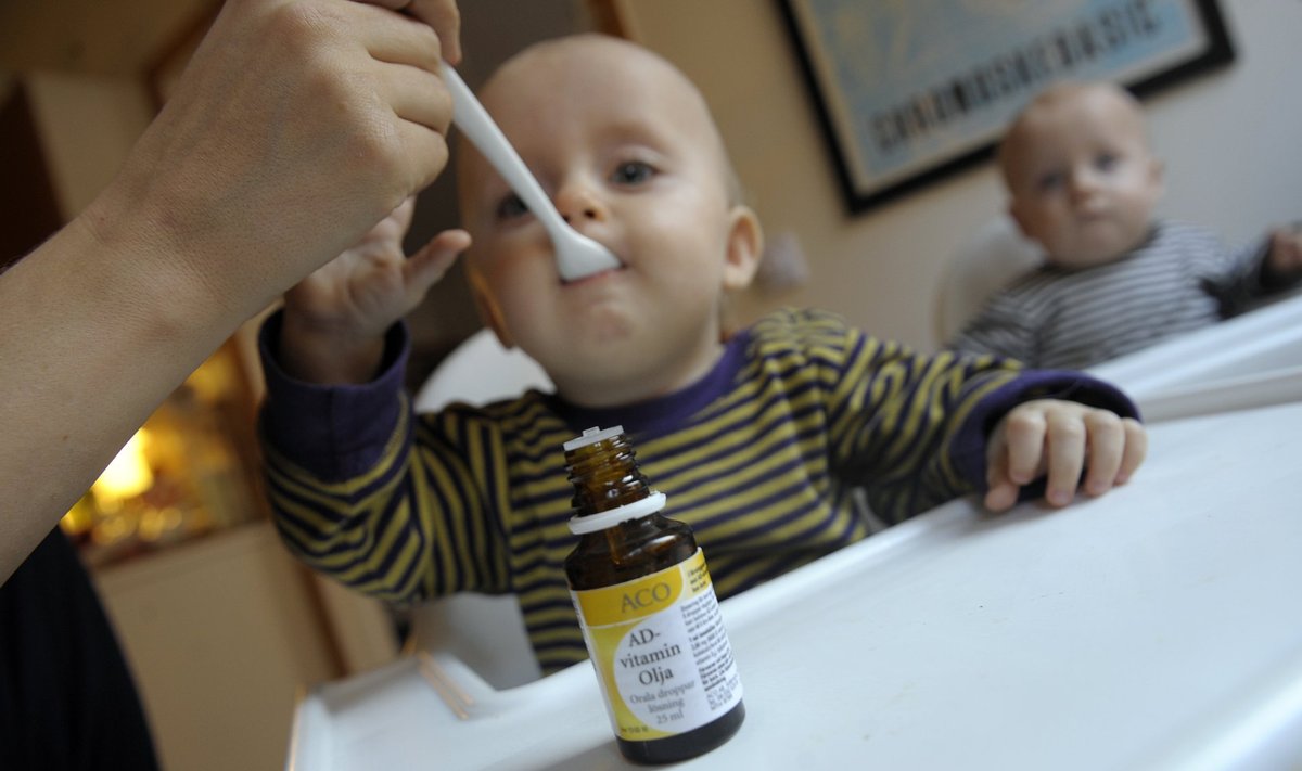 Taanis sai D-vitamiini tilkadest üledoosi 80 väikelast, kellest osa kannatas mürgistusnähtude all veel kaheksa nädalat pärast üledoosi saamist.