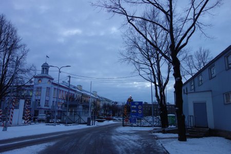 Eesti-Vene piir Narvas.