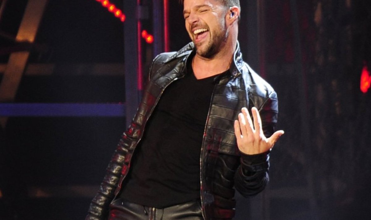 Ricky Martin seksikas poosis. Foto: Robyn Beck, AFP