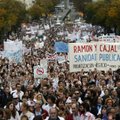 Hispaanias avaldasid meelt tuhanded meditsiinitöötajad