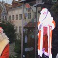 ВИДЕО | На Ратушной площади появилась голограмма Деда Мороза