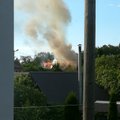 ФОТО: В Кивиыли загорелось заброшенное здание