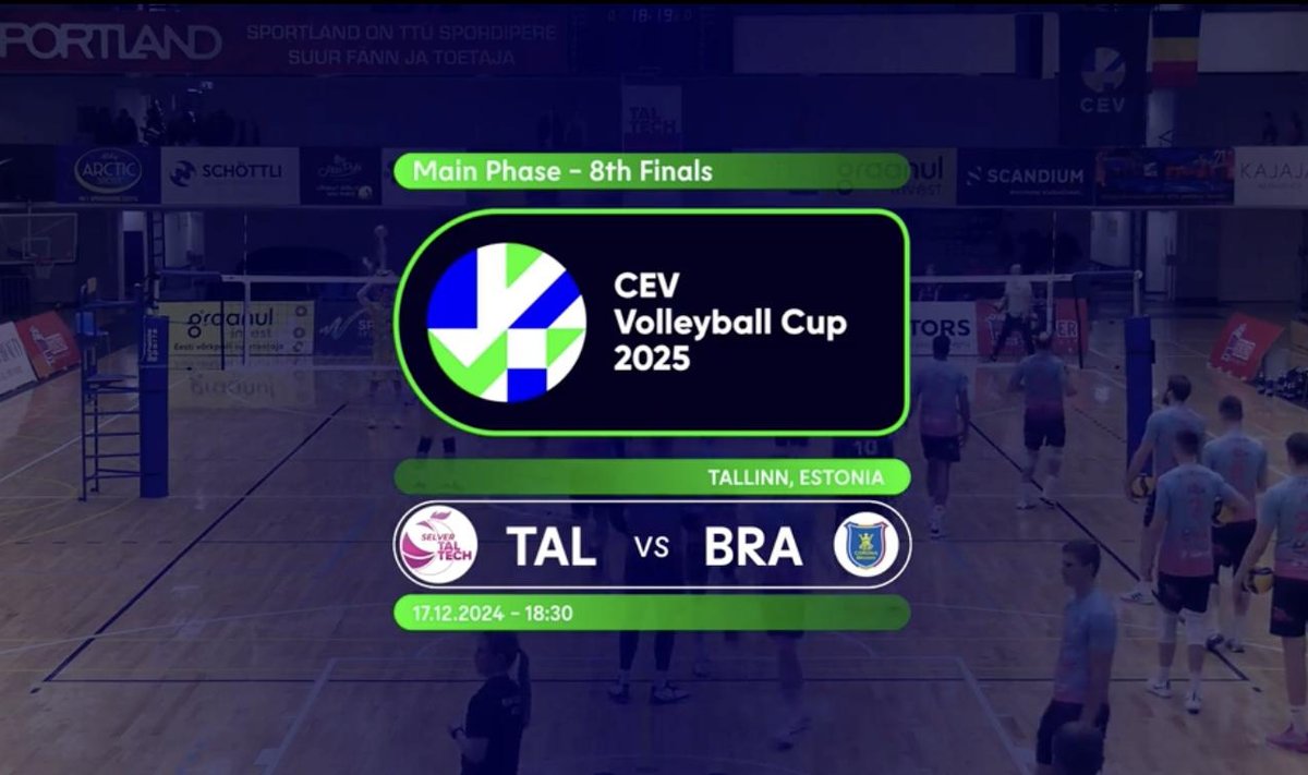 Võrkpall: Selver x Taltech - CSM Corona (CEV Volleyball Cup)