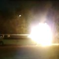 VIDEO: Vaata, kuidas põles Tallinna kesklinnas Hummeri limusiin