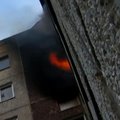 VIDEO: Lasnamäel põles kaheksanda korruse korter lahtise leegiga