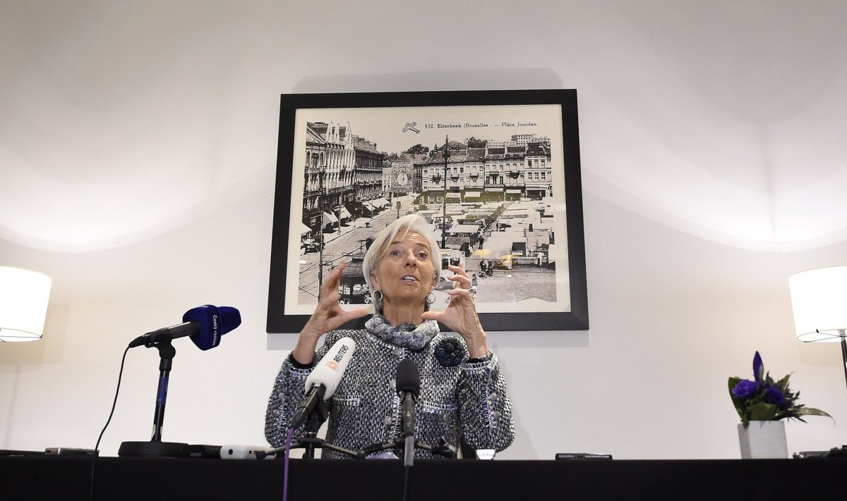 IMF-i juht Christine Lagarde Ukraina abipaketi väljakuulutamisel