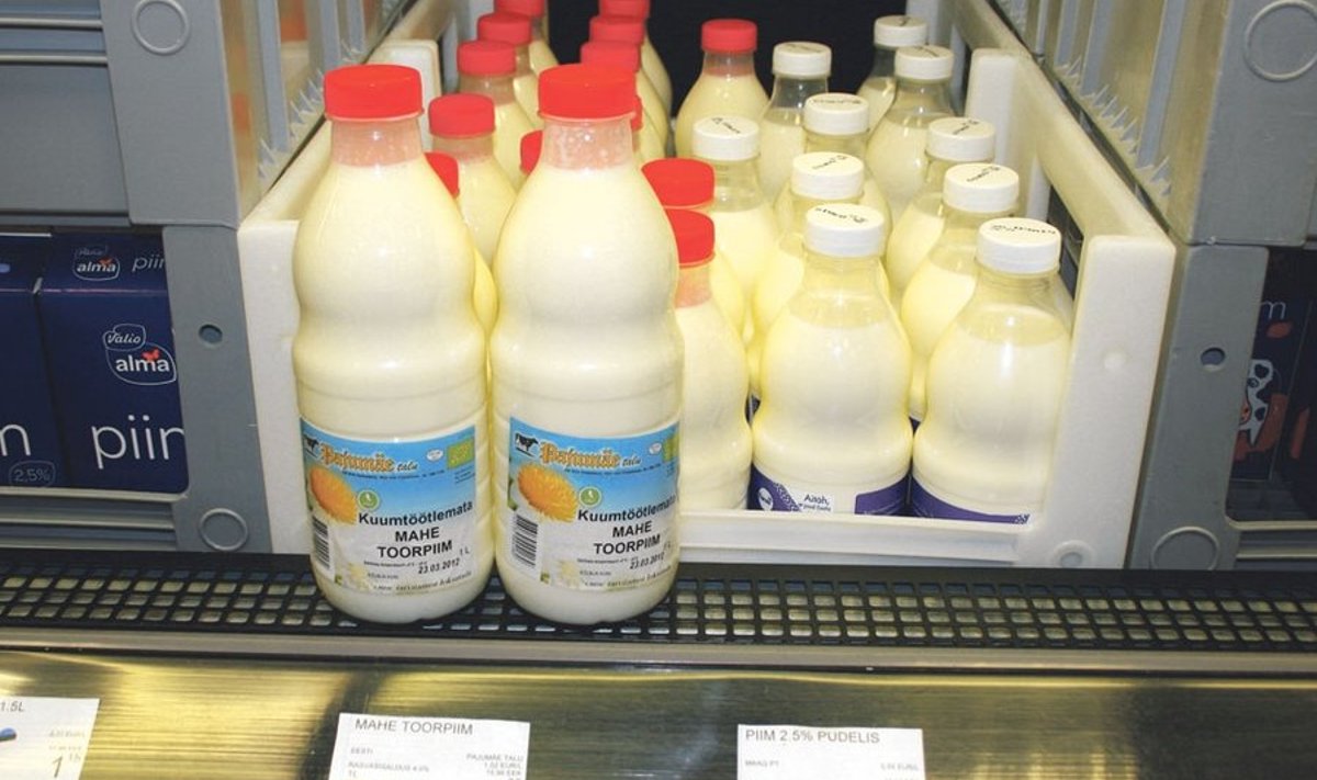 Toorpiima müügi osatähtsus meie kaupluses on kogu müüdavast piimast veel kõigest 2,7%, aga see näitaja järjest suureneb.