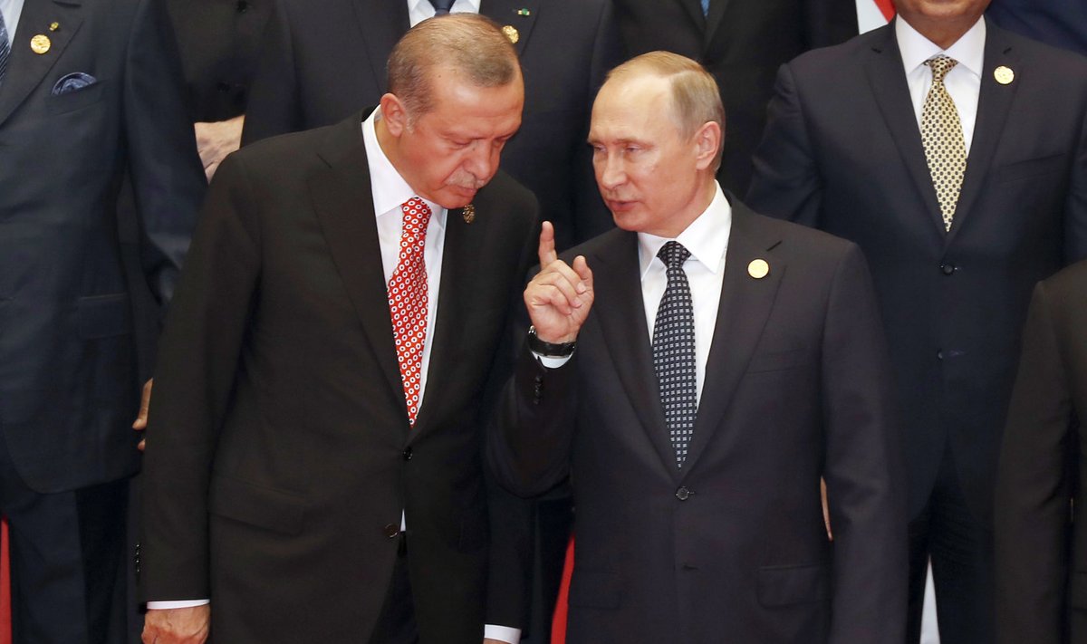 Venemaa ja Türgi presidendid Vladimir Putin ja Recep Tayyip Erdogan vestlesid G20 kohtumisel korduvalt.