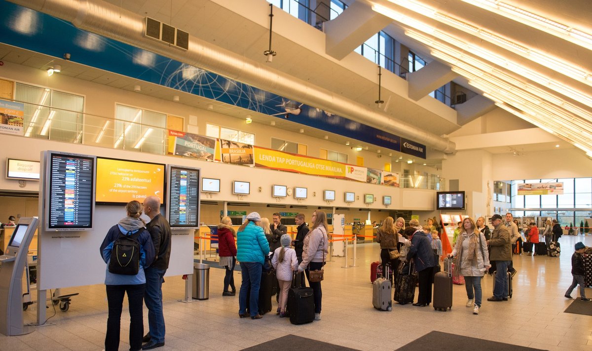 Tallinna lennujaama reisijate arv on kasvanud.