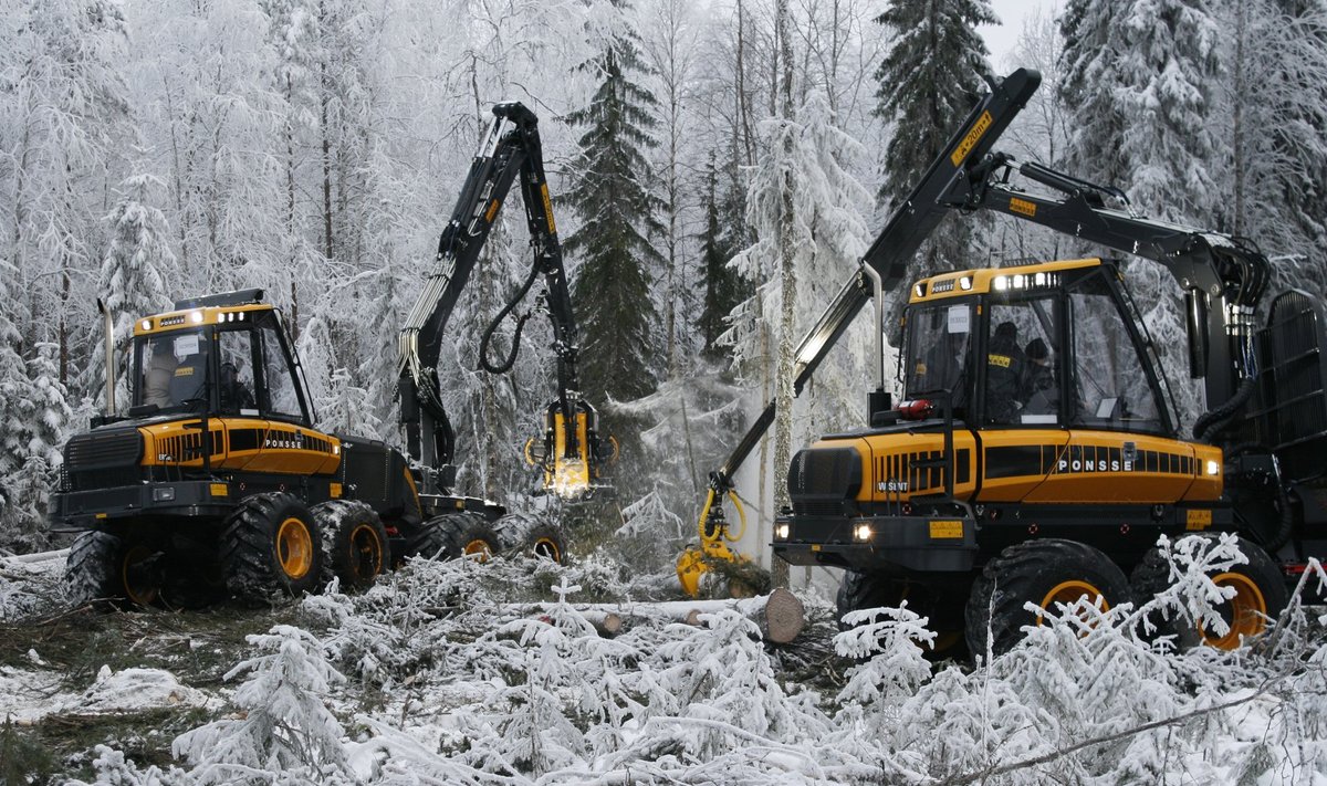 Ponsse on Soomes metsatraktorite vaieldamatu turuliider.