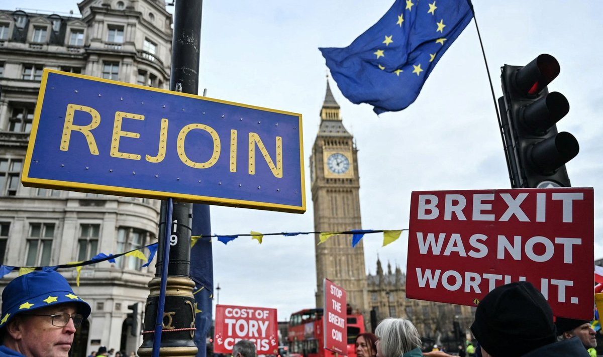 Brexiti vastaste meeleavaldus Londonis selle aasta jaanuaris