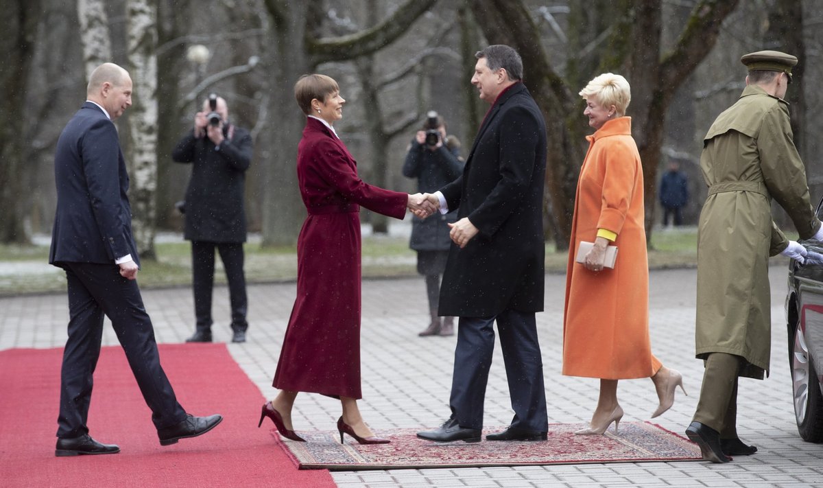 Läti president Raimonds Vējonis Eesti visiidil. President Kersti Kaljulaid
