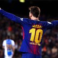 Lionel Messi lõi kolm väravat ning FC Barcelona kordas ajaloolist rekordit