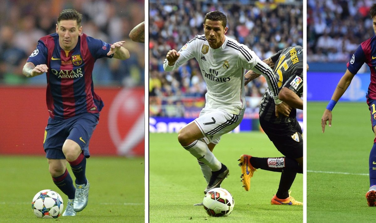 Ballon d'Or`i kandidaadid: Messi, Ronaldo ja Neymar