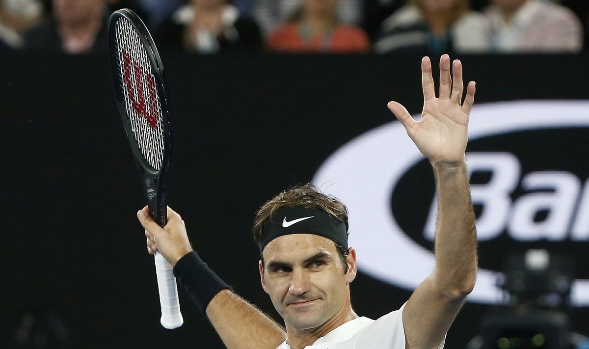 Roger Federer jõudis Austraalias nelja sekka.