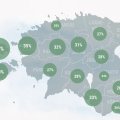 ИНТЕРАКТИВНЫЙ ГРАФИК: В каких уездах Эстонии больше всего детей с лишним весом