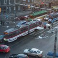 FOTOD: Tallinnas häirib BMW ja trammi avarii liiklust