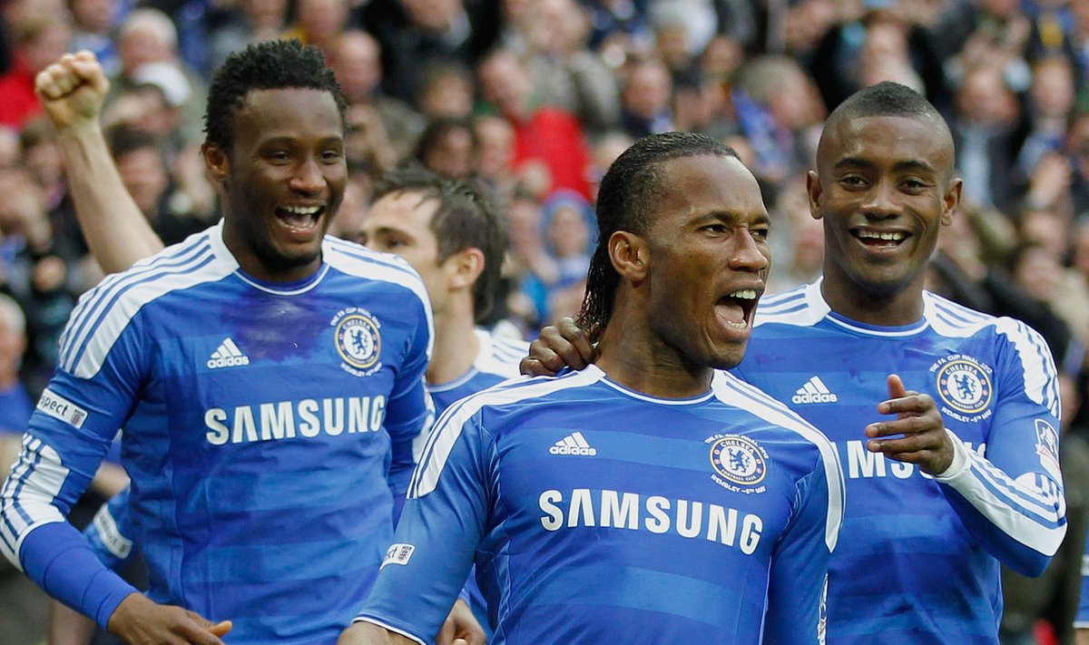 Inglismaa karikavõidu kindlustas Chelseale Didier Drogba värav, jalgpall