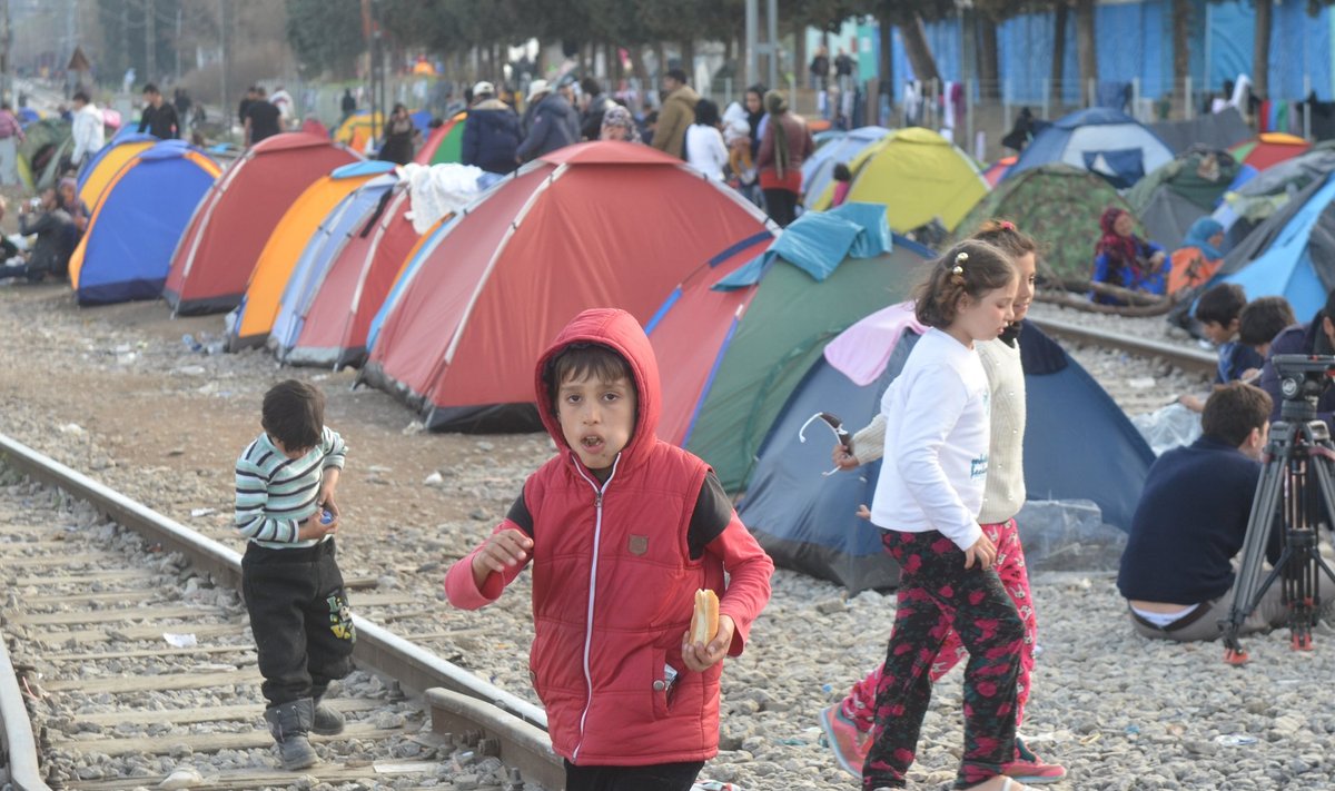 Eidoméni põgenikelaager Kreeka ja Makedoonia piiril
