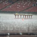 FOTOD: Pekingis sajab viimasel võistluspäeval troopilist vihma
