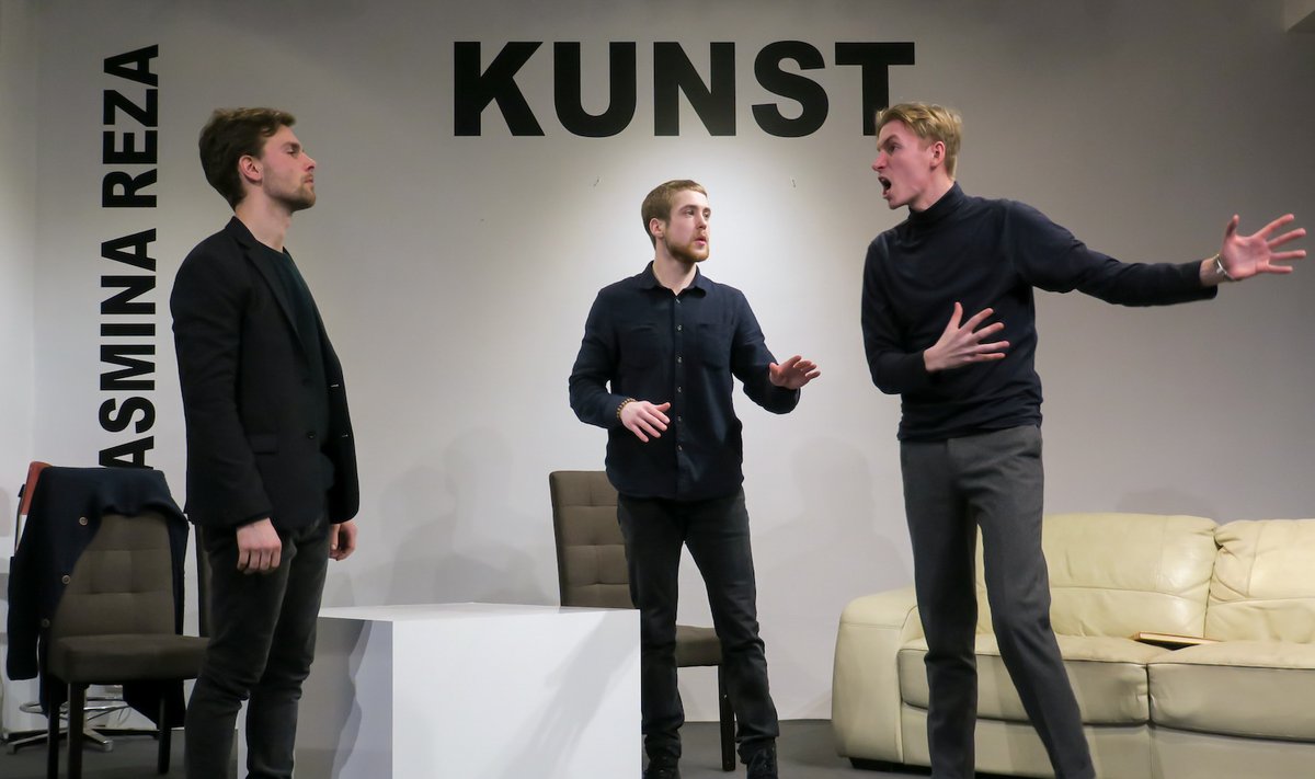 Noored näitlejad näitasid head taset: (vasakult) Joosep Uus, Markus Truup, Sander Roosimägi