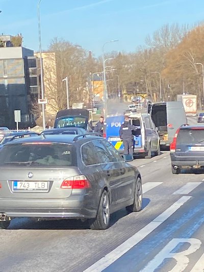 Liiklusõnnetus Tallinna lauluväljaku juures 21.04.2022
