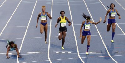 Naiste 400 meetri jooksu dramaatiline lõpplahendus.