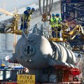 DELFI FOTOD: Auvere põlevkivielektrijaam sai 160tonnise aurutrumli