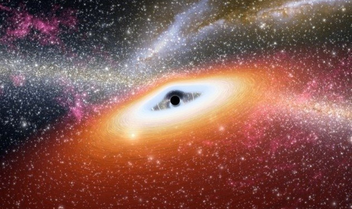 Suhteliselt noor must auk Spitzeri kosmoseteleskoobist nähtuna. Foto: NASA/JPL Caltech