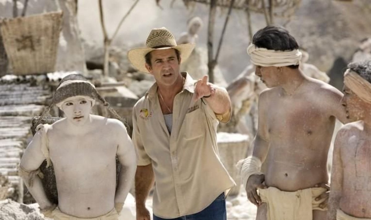Mel Gibson 2006. aasta "Apocalypto" võtetel