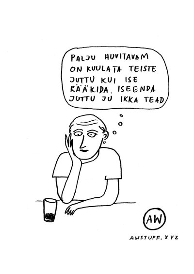 "Jutt". Illustratsioon AW (Liisa Kruusmägi ja Janno Pikkat).