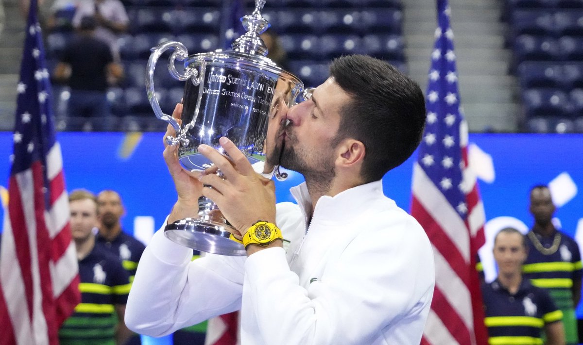 Novak Djokovic võitis tänavu neljast suure slämmi tiitlist kolm, jäädes ilma vaid Wimbledoni trofeest.